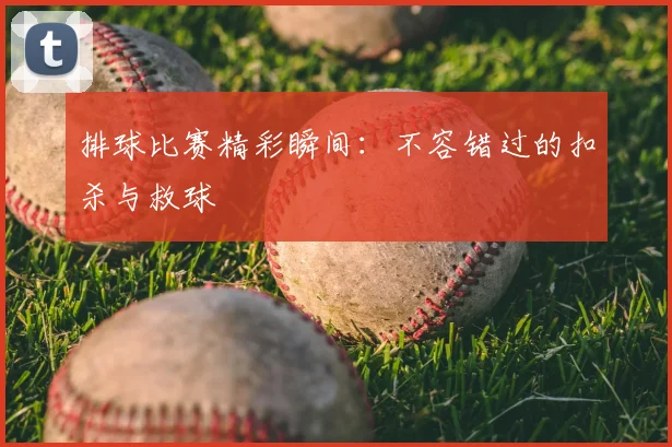 排球比赛精彩瞬间：不容错过的扣杀与救球